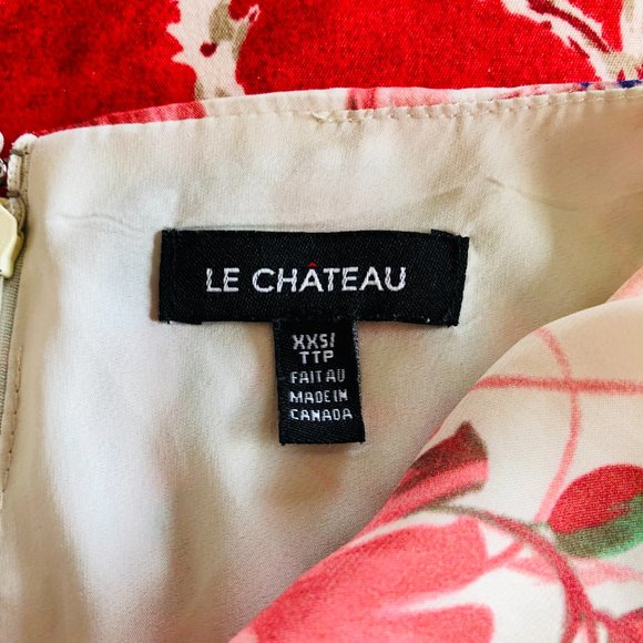 Beautiful Le Château Made-in-Canada Cowl Neck Midi Lined Pencil Dress XXS - Picture 15 of 16